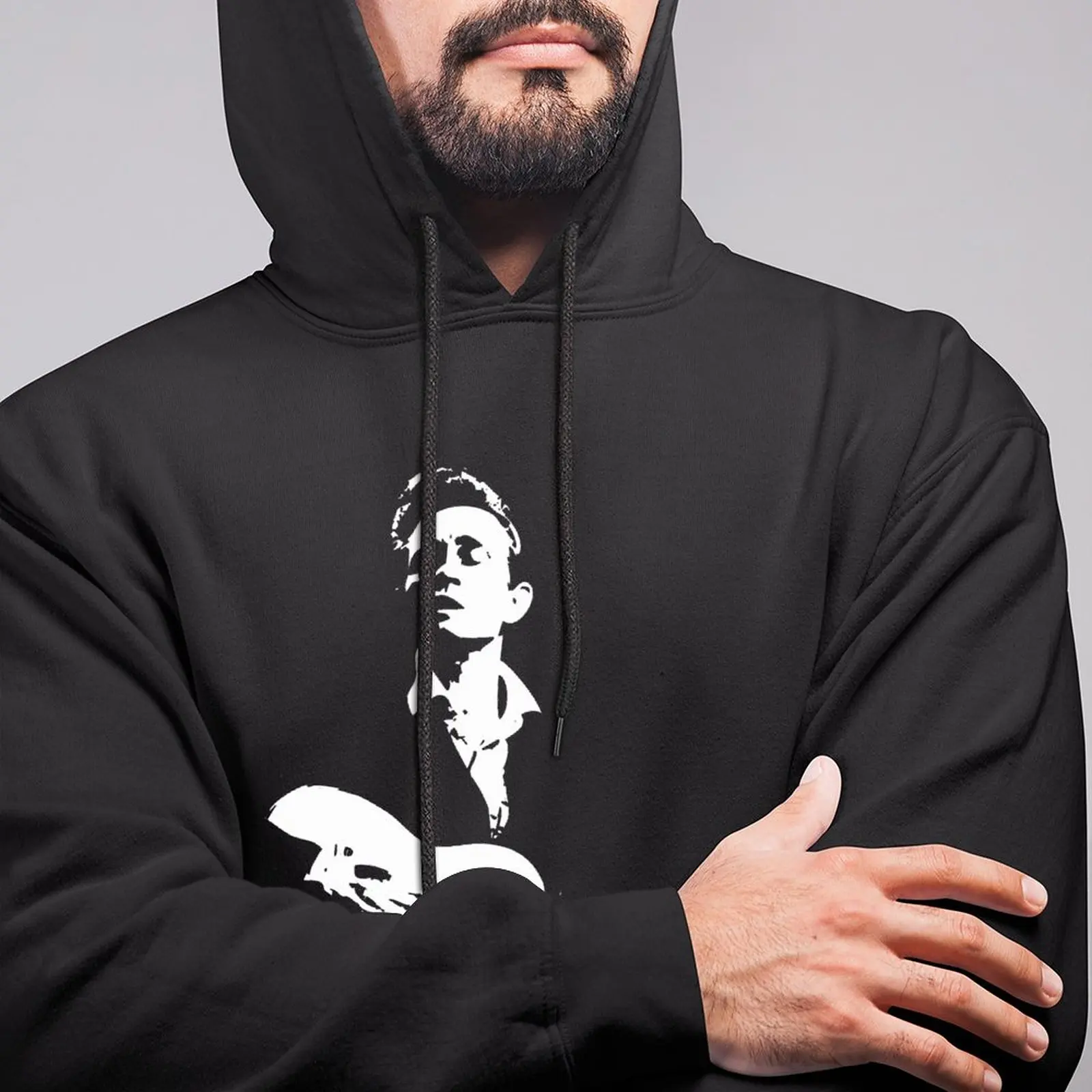 Johnny Cash Hoodie Streetwear Warm Hoodies Casual Long Sleeve Cotton Pullover Hoodie Mens XXXL