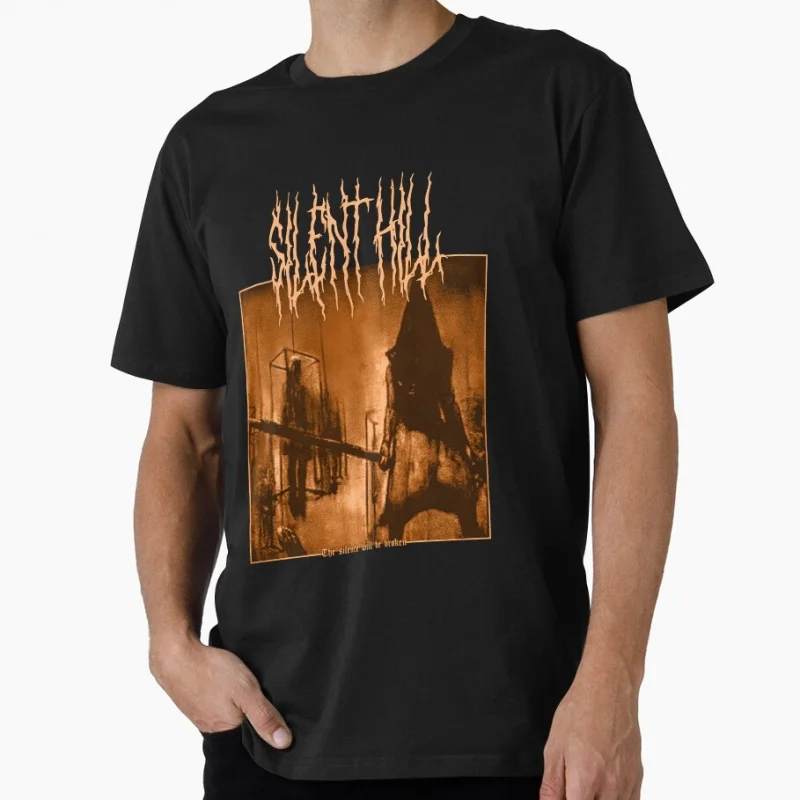 

0430 Silent Hill Horror Graphic Tee Unisex Short Sleeve Gift t Shirt 100% cotton printed Clothes All size top S-6XL