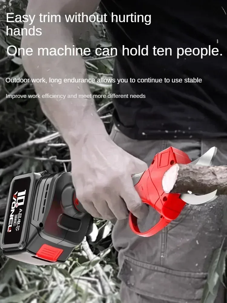 Cordless Electric Pruner Brushless Motor Lithium Battery High Reach Trimming Thick Branches