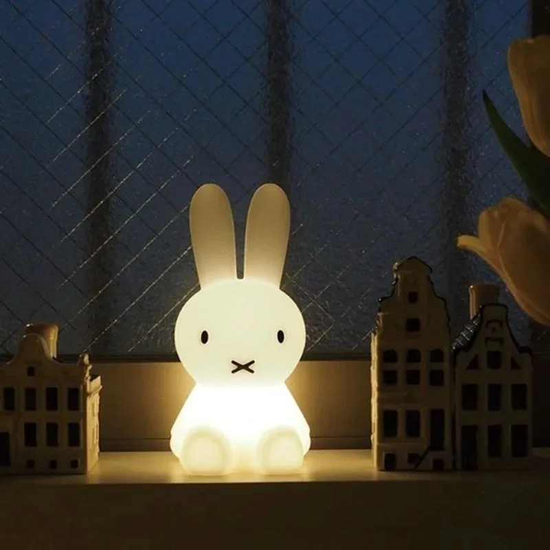Miffy Creative Atmosphere Lamp Cartoon High-Appearance Fantasy Remote-Control Eye-Protection Colorful Glowing Small Night Light view 3