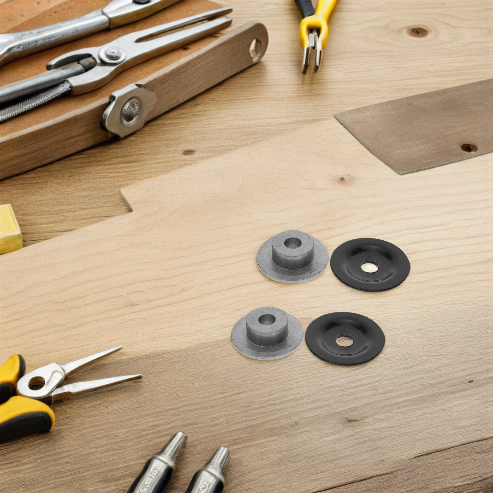 

4 Pcs Grinding Wheel Plate Grinder Guard Parts Accessories Bench Replacement Steel Flange Tool