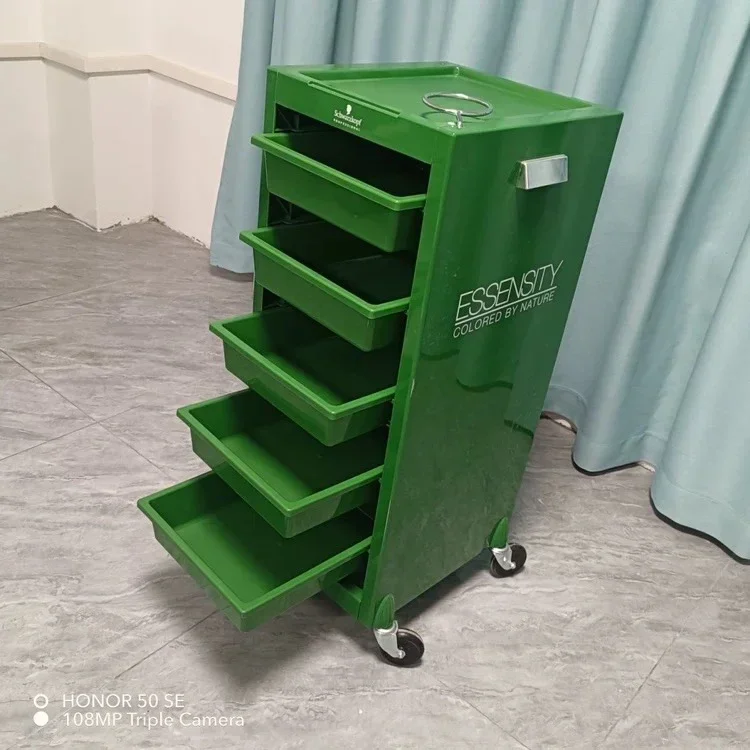 

Multi-storey Salon Trolley Green Special Beauty Furniture Organizer Rolling Cart Cosmetics Beistelltisch Auxiliary Tools Cart