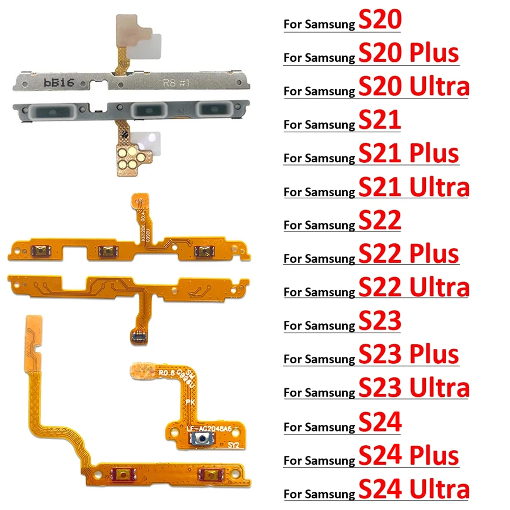 

For Samsung S20 S21 S22 S23 S24 Plus Ultra Fe Power on off Volume Key Button Button Flex Cable