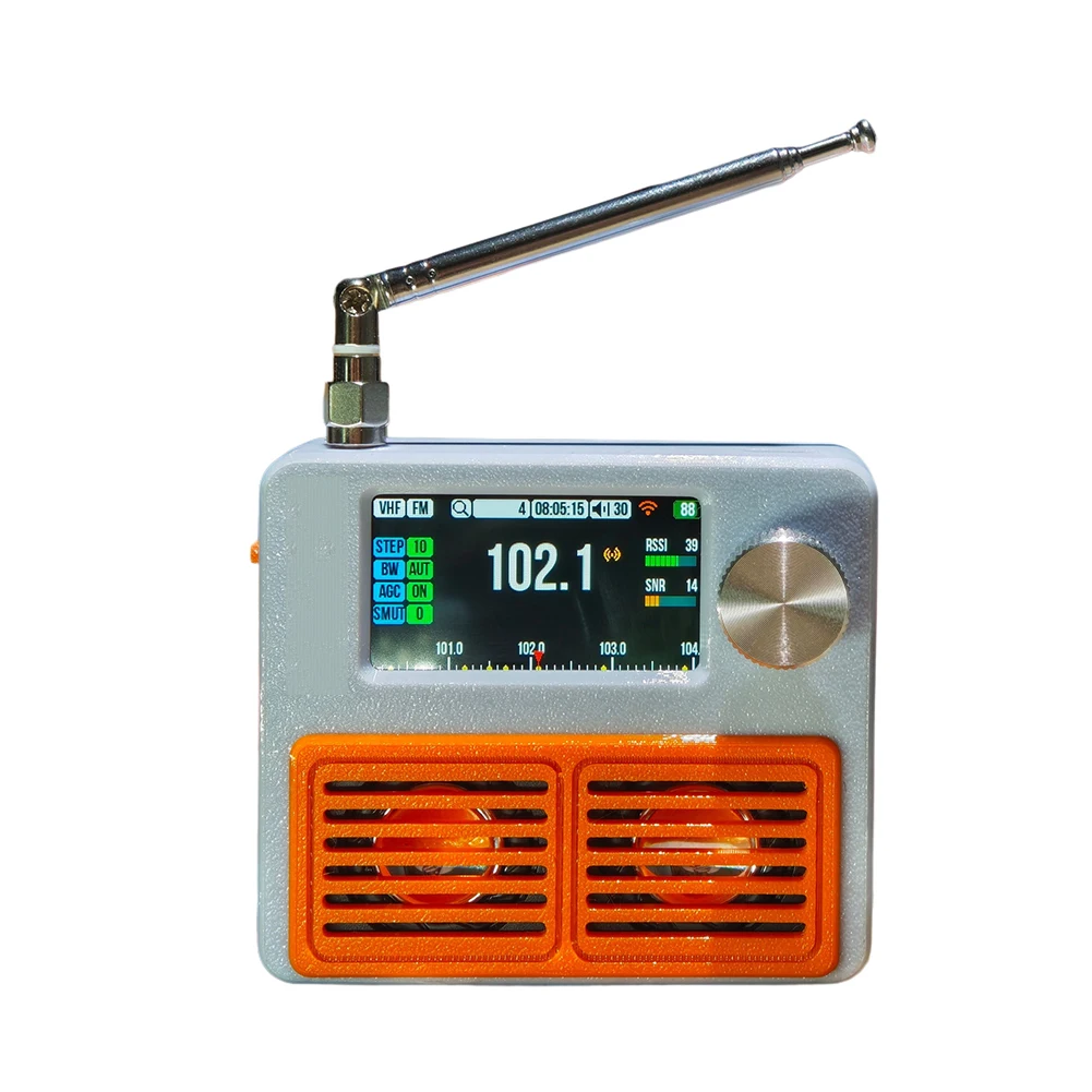 FullBand Portable Radio Si4732 with Stereo Output 1 9 inch IPS Color Screen FM AM SW LW AIR Band Firmware Upgrade