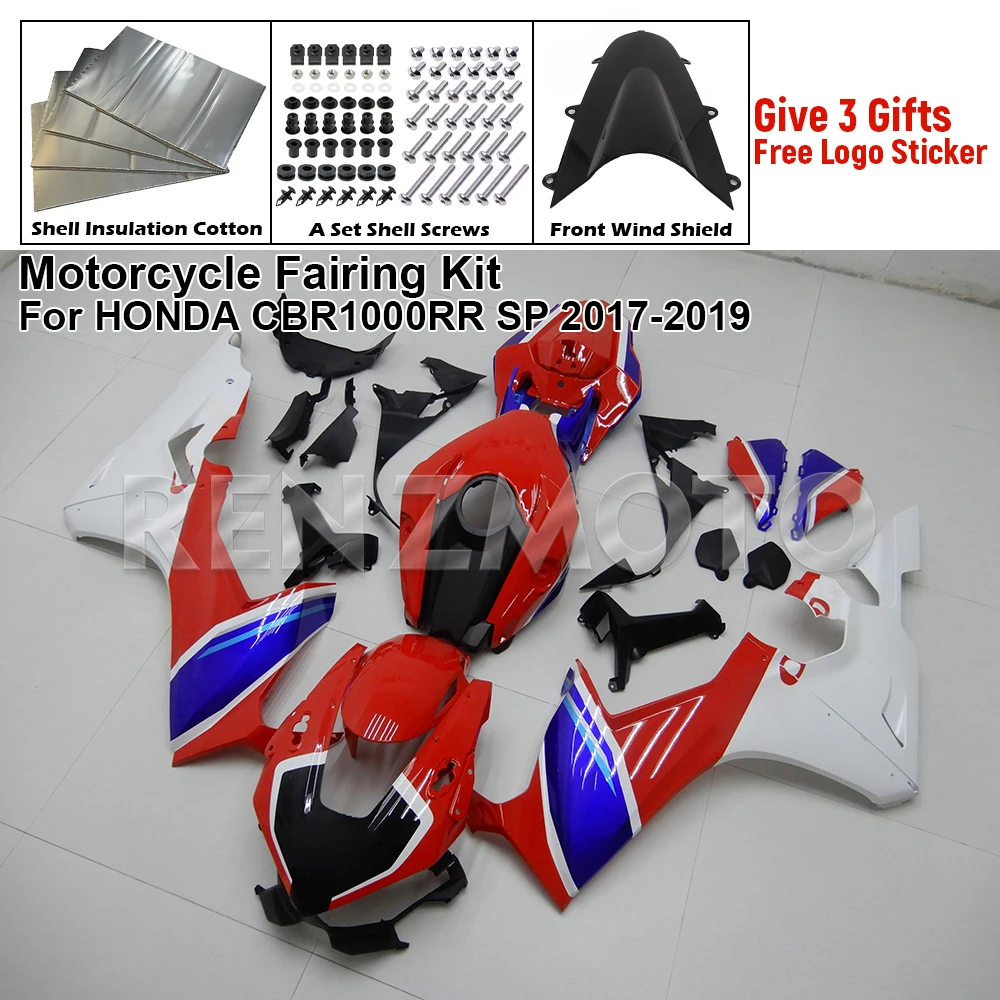 Motorcycle Fairing Kit For Honda CBR1000 RR 2017 2018 2019 CBR 1000RR Bodywork Injection Mold 1000 Matte Black Red Accept Custom