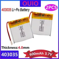 3.7V 600mAh 403035 Rechargeable Lithium Polymer Li-Po Li Ion Battery Lipo Cells For MP3 MP4 GPS Electric Toy Massage Instrument