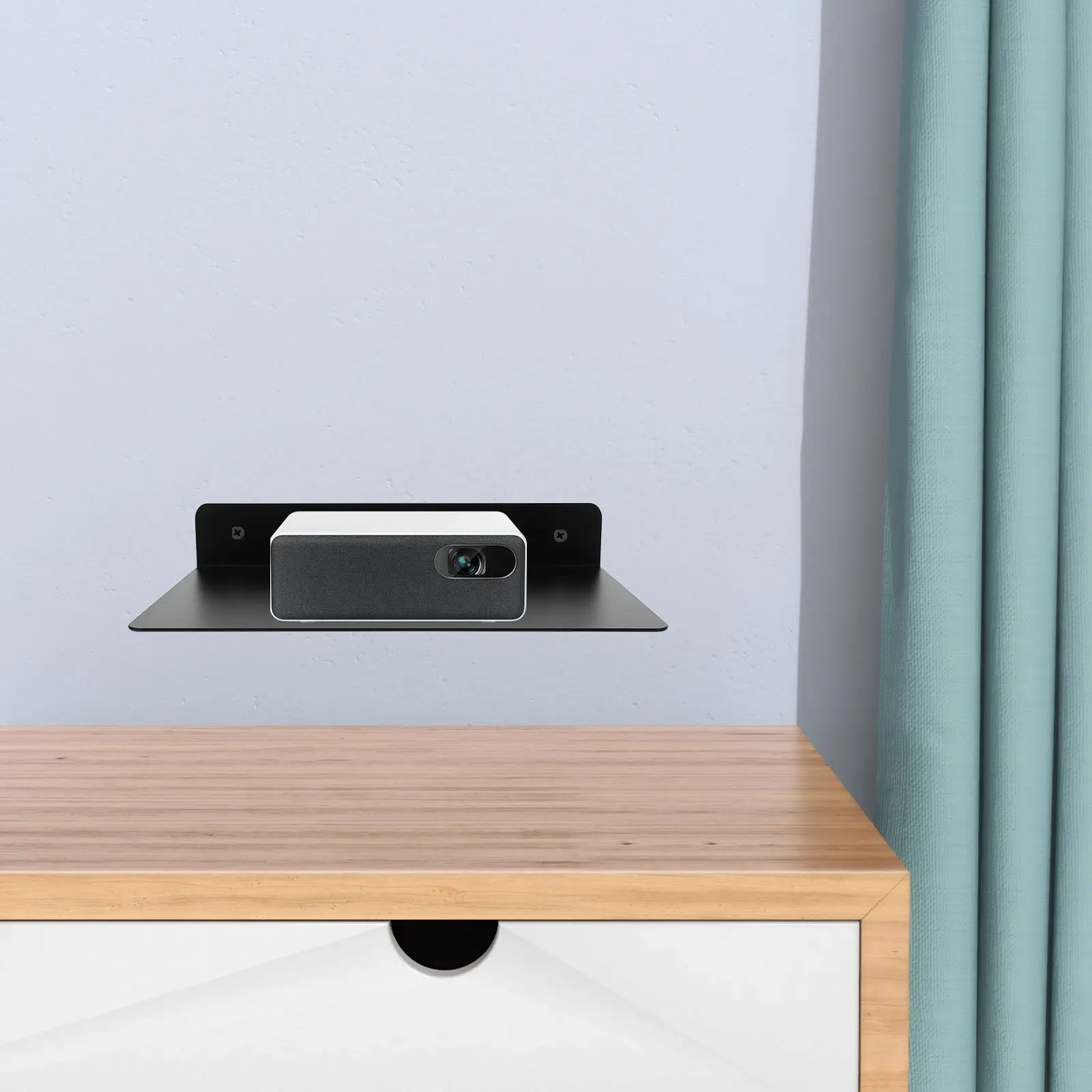 

Wall Mount Projector Holder Router Rack Strong Cable Box Shelf for Home Electronic Devices Projector Tray Router Storage Holder