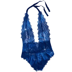 Sexy Lace Women's Clothing Bodysuit Woman 2024 New Collection Deep V Perspective Backless Underwear One-piece Corset Hot Costume