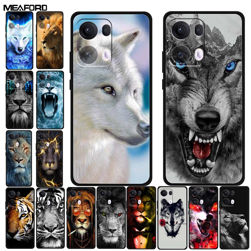 Phone Case For Oppo Reno 13 Pro Cases Wolf Lion Soft Silicone Protector Shells For Oppo Reno13 Pro 5G Fashion Case Reno 13 Pro