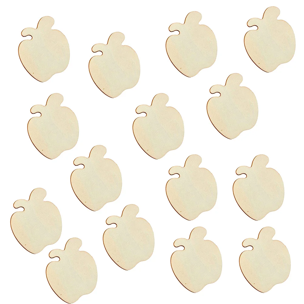

Wood Chip Apple Toys Cutout Wooden Art Decorations Unfinished Ornaments Cutouts Craft DIY Projects Slices
