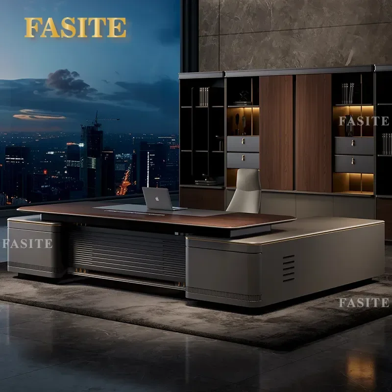For Modern Light Luxury Manager Office Table Executive Supervisor Furniture Atmospheric Large Workstation with