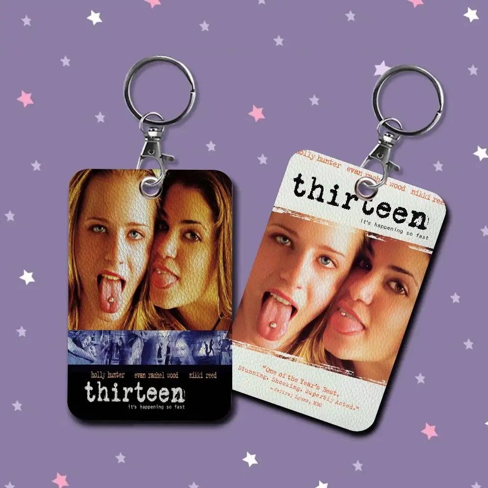 ثلاثة عشر سلسلة مفاتيح حامل أفلام الفيلم مع سلسلة مفاتيح لبطاقة الوصول وبطاقة الحافلة وبطاقة الائتمان وبطاقة الهوية البنك #3