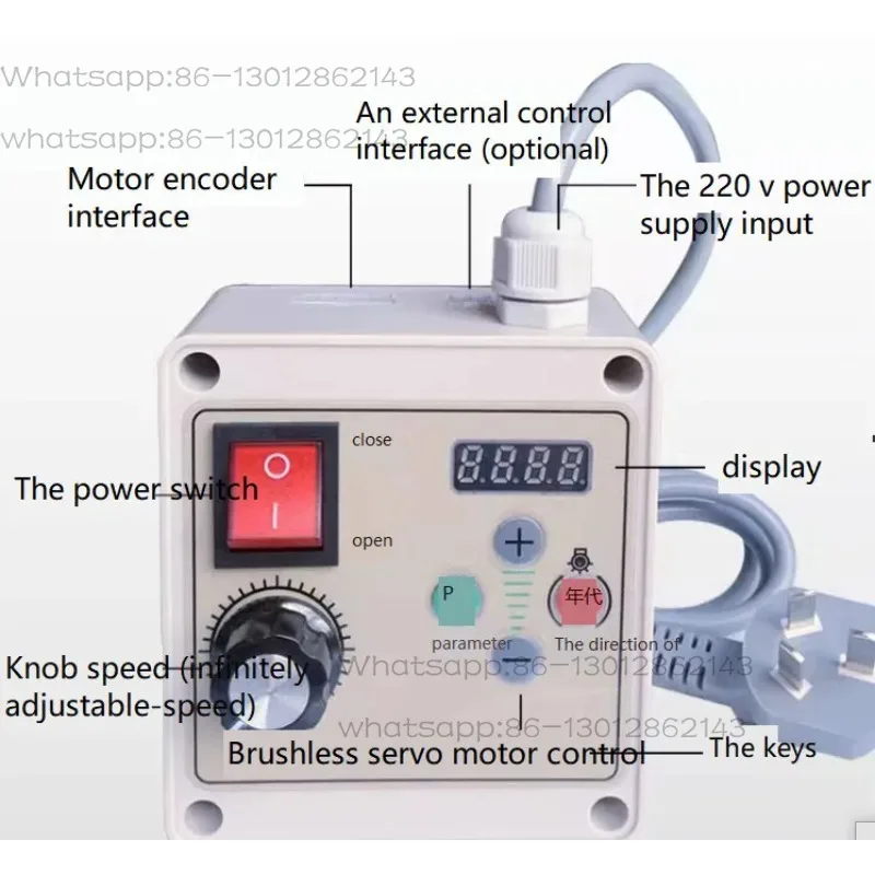 Brushless motor high power 220v permanent magnet DC motor drive controller sanding belt woodworking machinery