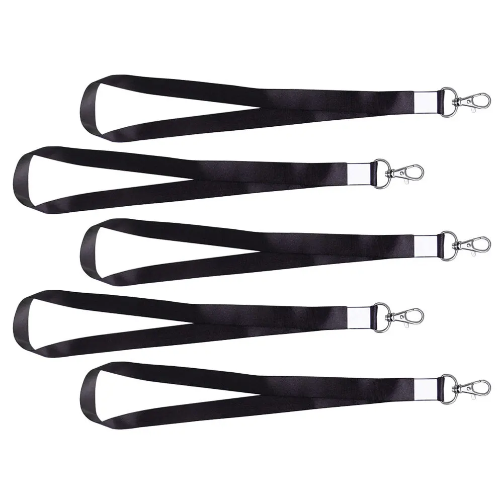 

5 шт. страховочный шнурок для бейджа, регулируемый, с отрывной застежкой, для удостоверений, ключей, работы, школы