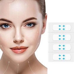 120PCS Face Lift Tape Stickers Instant Lifting Skin Anti Aging Patch Slimming Neck Chin Double Invisible V Bandeye Strip Tool