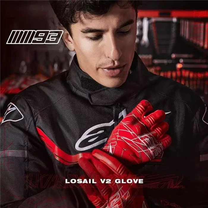 New LOSAIL V2 MM93 Motorcycle Gloves Men Racing Moto Gloves Breathable Wear-resistant Motorcross Gloves Guantes Moto Four Season