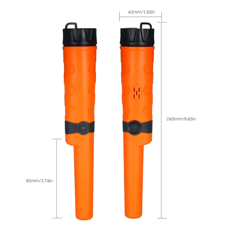 -A96Z Detector de metales portátil varilla de posicionamiento totalmente impermeable 3 modos ajustables 10 metros posición subacuática completamente impermeable