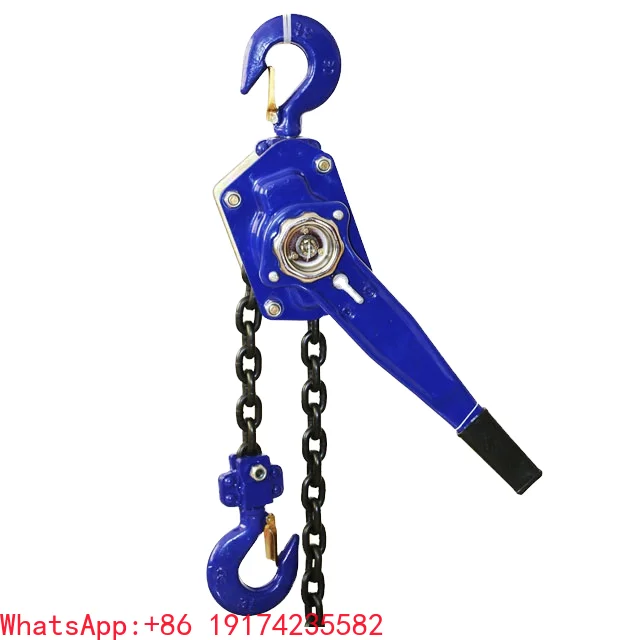 Portable HSH-D Type 2T Mini Lever Manual Hoist Galvanized Chain Block 1.5m Lifting Height Tools