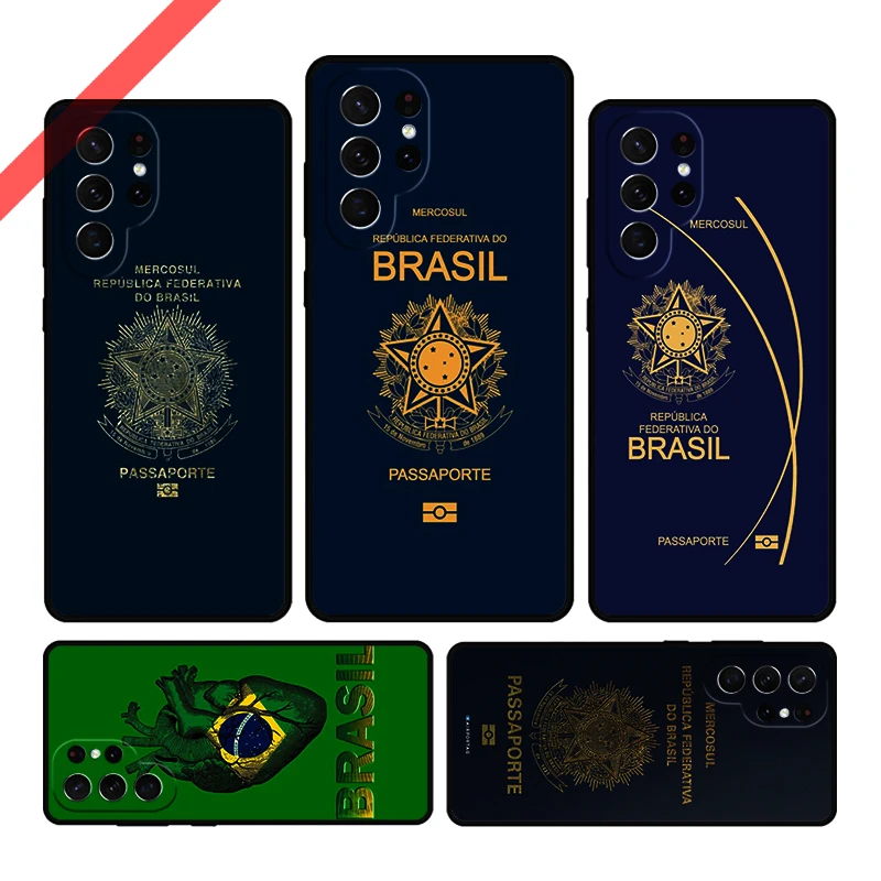 

Чехол для телефона с бразильским паспортом для Samsung Galaxy S20 FE S21 S10 S23 Plus S24 S22 Ultra Coque Note20 Note10 S9 S8