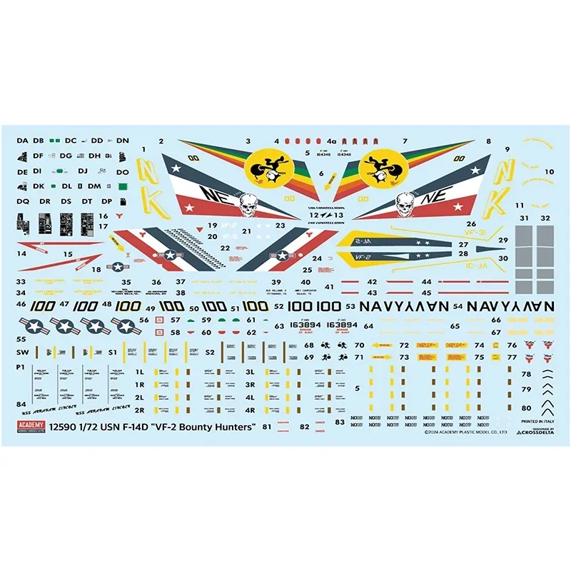 Academy 1/72 assembly model 12590 F-14D Super Tomcat 