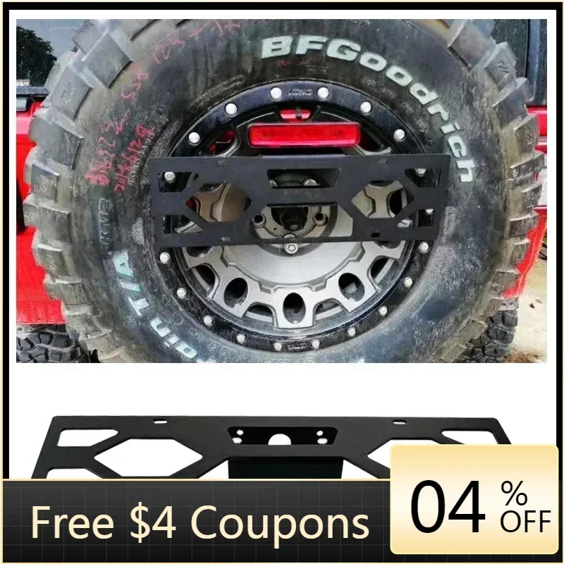 

BR Wrangler Jk Accessories License Plate Holder Wrangler Holder Spare Tire Holder JK License Plates For Jeep Wrangle Jk