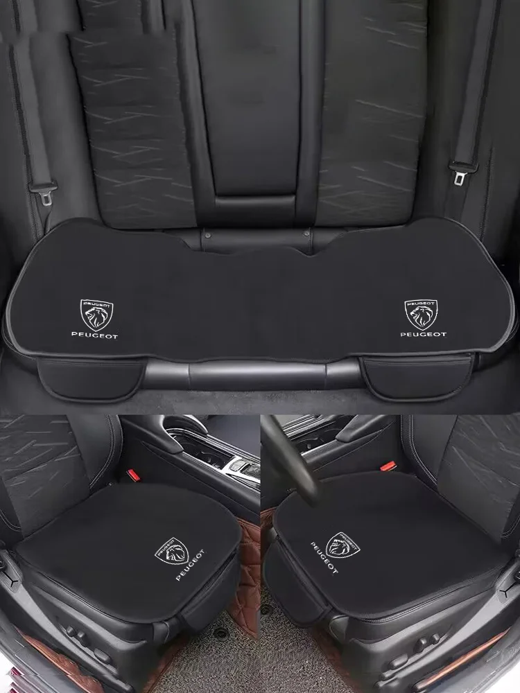 Fashion Car Front Back Seat Cushion Protector Pad For Peugeot 206 208 308 307 207 208 407 508 2008 Polyester Auto Non-Slip Cover