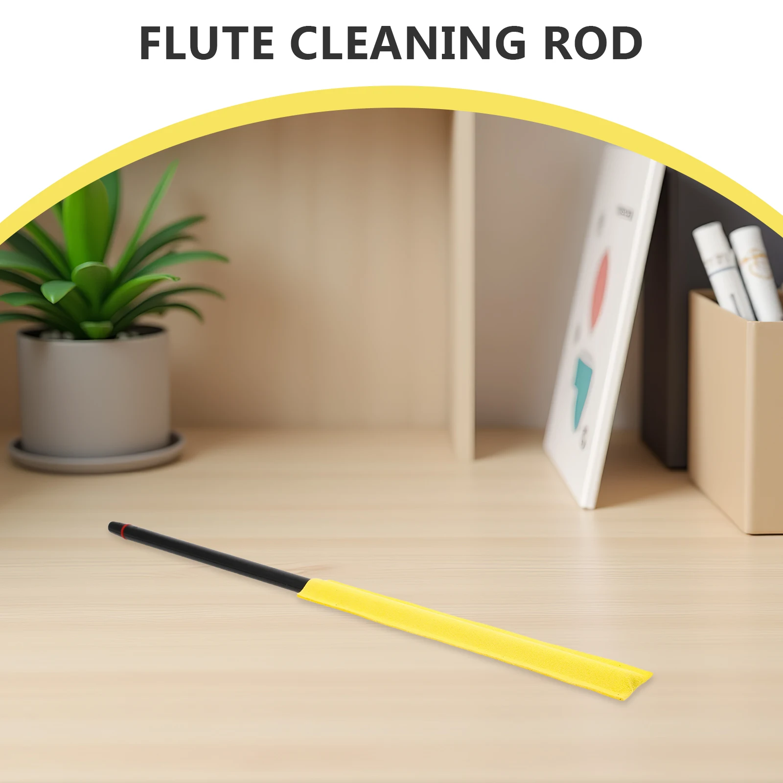 

Flute Cleaning Stick Clarinet Maintenance Tools Detachable Rod for Care Cloth Cleaner Bar