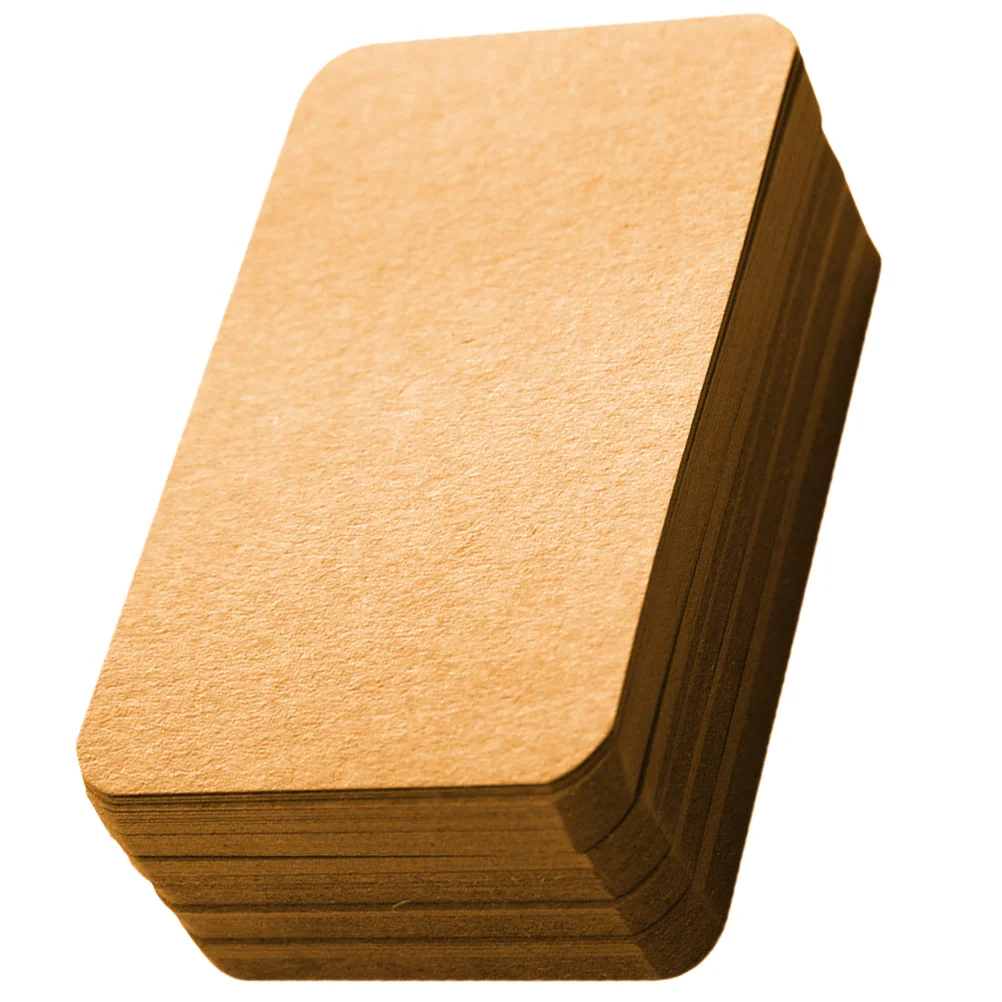 

300 Pcs Paper Cards Blank Note Cards Mini Paper Brown Small Notecards Lightweight Memo Studying Flashcards Index Write