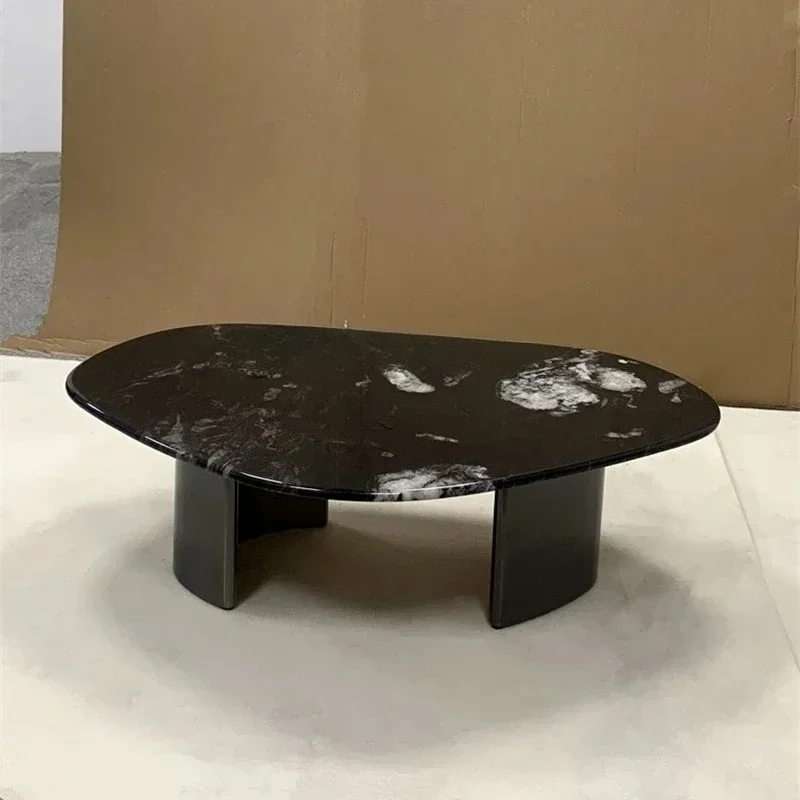 

Special-shaped irregular natural luxury stone, marble coffee table light luxury small apartment high-end sense
