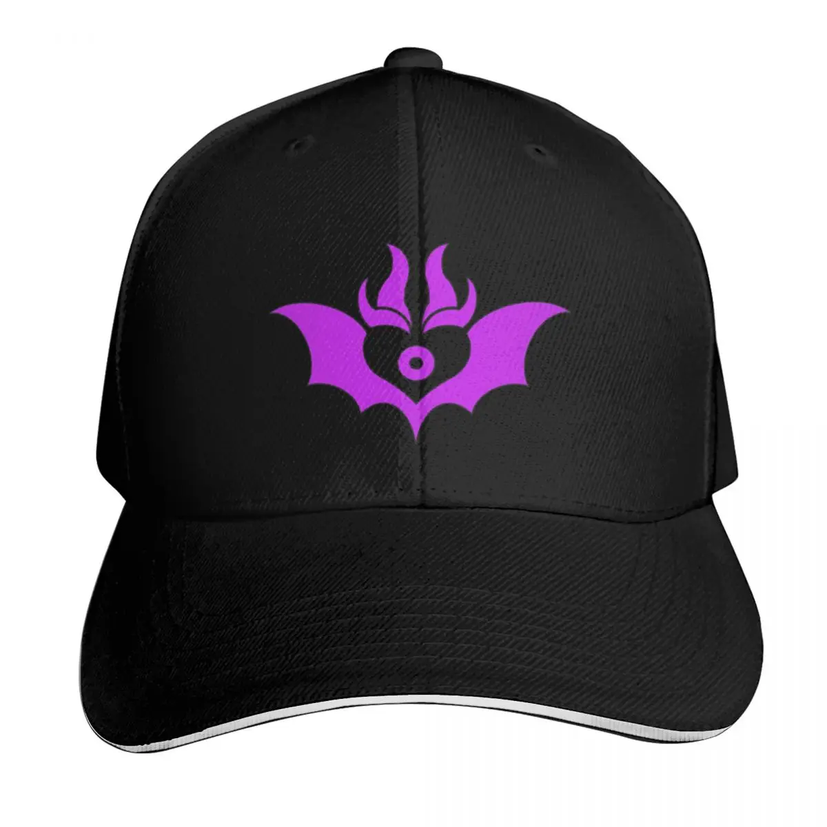 Jambastion Insignia Baseball Cap Cotton Twill Breathable Contrast Two Tone Brim Snapback Flat Bill
