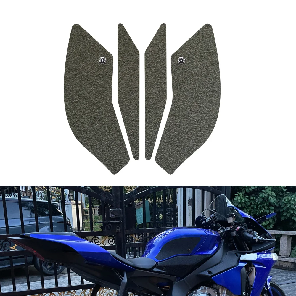 

Motorcycle Side Fuel Tank Pads Protector Stickers Knee Grip Traction Pad For Yamaha YZF R1 R1M YZFR1 YZF-R1 2015 to 2021