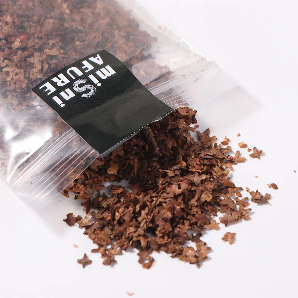 Static Model Miniature Leaves Model Miniature Terrain Layout Scene Micro Landscape Leaves Grass Tufts 35ml DIY Miniature Leaf