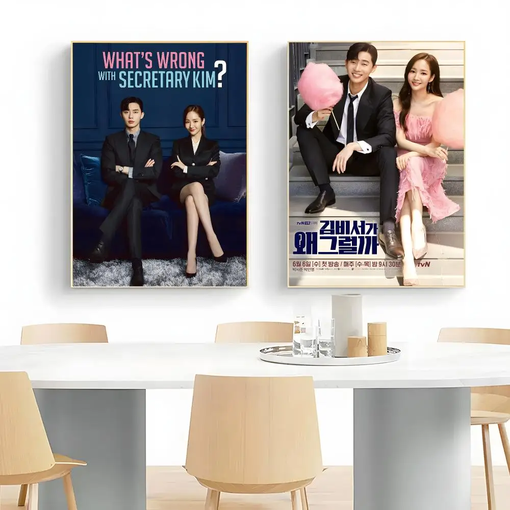 romantic series w-whats wrong with secretary kim Poster Wall Art Print Decorative Mural Home Decor Gift Unframed