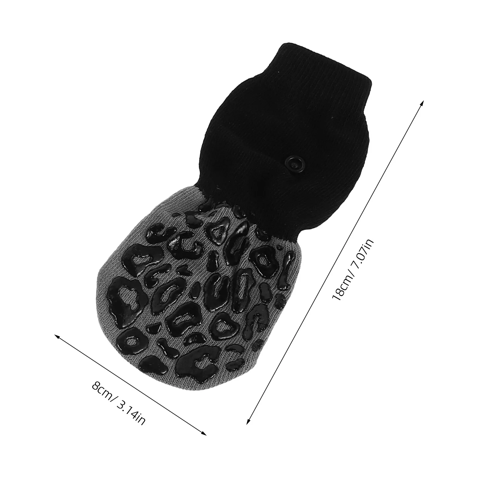 4 قطع من الجوارب المضادة للانزلاق للحيوانات الأليفة للكلاب والقطط - حماية بمقبض غير قابل للانزلاق - أرضية خشبية صلبة هادئة للاستخدام الداخلي والخارجي - مقاس متوسط كبير #4