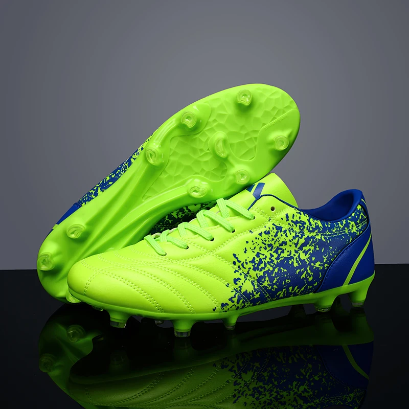 Adult Youth AG Soccer Cleats Non Slip Durable Artificial Natural Grass Football Shoes for Training Match Men Women Non Slip Shoe