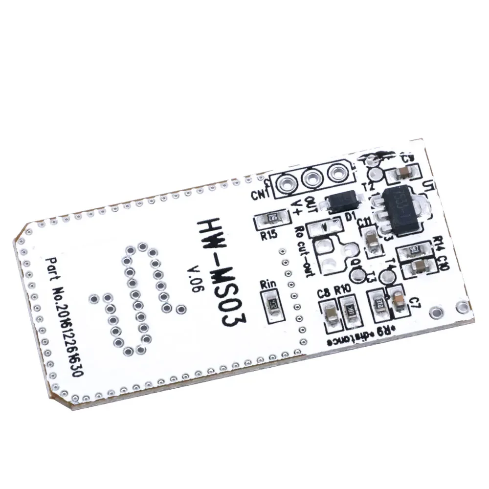 HW-MS03 Pro Dwuzakresowy mikrofalowy moduł czujnika radarowego 2,4 GHz/5,8 GHz do wykrywania ruchu Arduino/Raspberry Pi