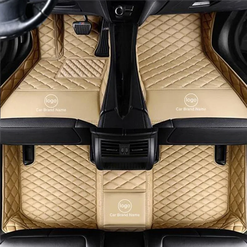 Tapis de sol en cuir imperméable pour véhicule, tapis de voiture de luxe, tapis pour Toyota, BMW, Mercedes Benz, qualité 5D