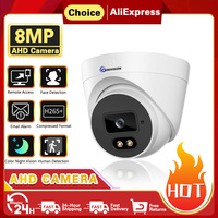 4K 8MP Face Detection AHD Camera 5MP BNC CCTV Video Surveillance Home Security Outdoor Analog Dome Color Night Vision Cameras