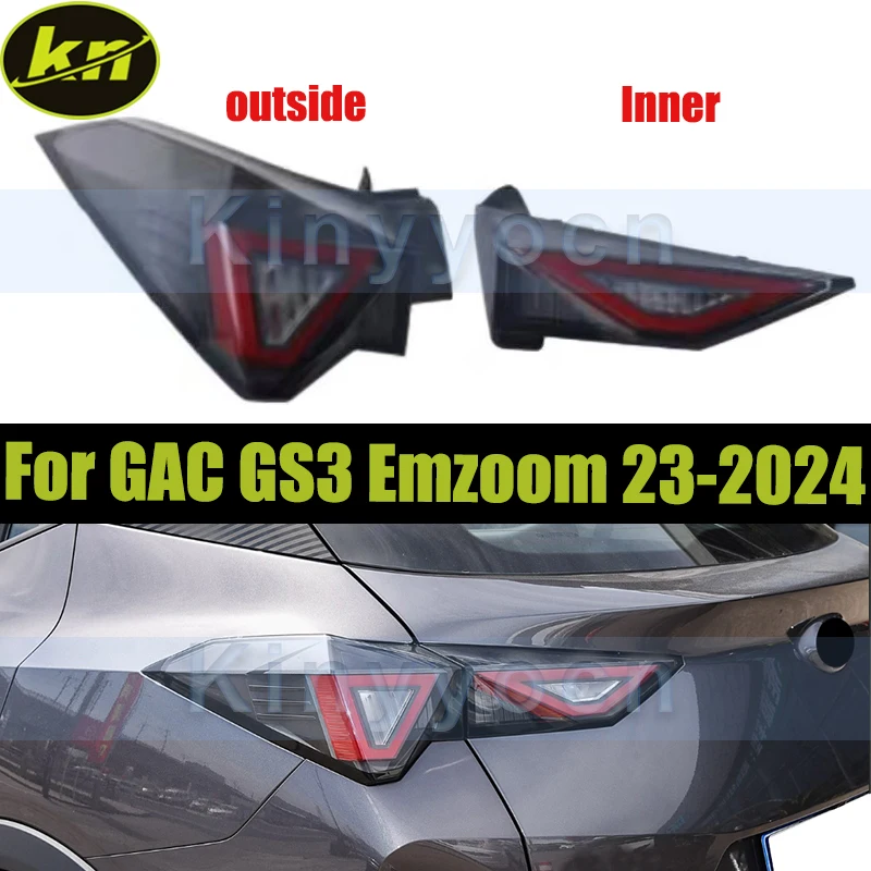 

Rear Bumper Tail Light Tail Lamp Housing For GAC GS3 Emzoom 2023-2024 Taillight Taillamp Brake Light Housing