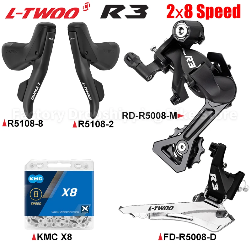 LTWOO R3 ロードバイク 2x8 スピードシフトキットメカニカルブレーキ
