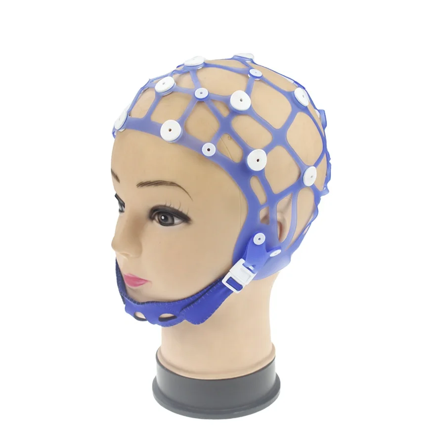 

EEG Hat without electrodes match with medical equipment