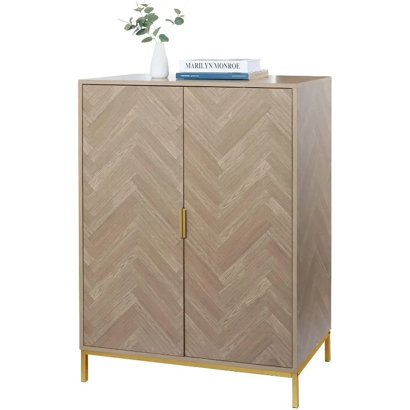 2 Door Wood Accent Storage Cabinet, 43