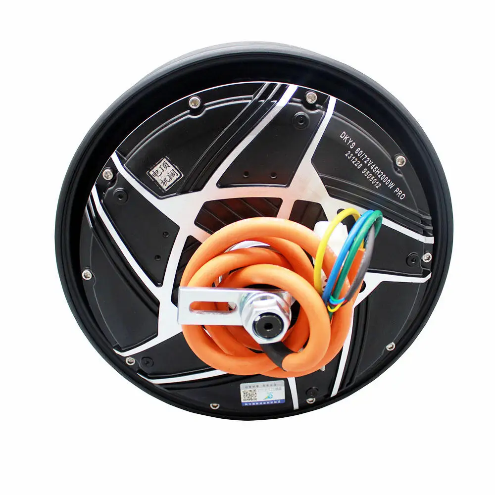 محرك DKYS 10 بوصة 45H2000W16 عمود موفر للطاقة للتجارة الخارجية محرك دراجة نارية كهربائي عالي الأداء