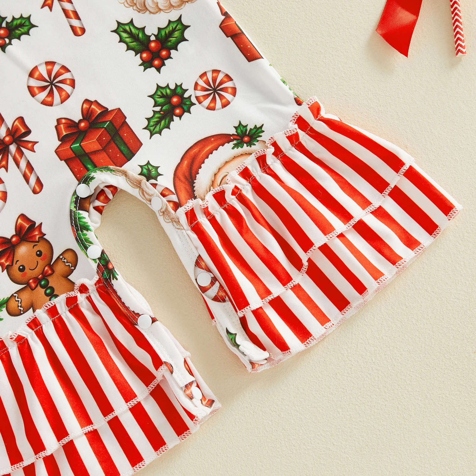 Christmas Print Baby Romper 5