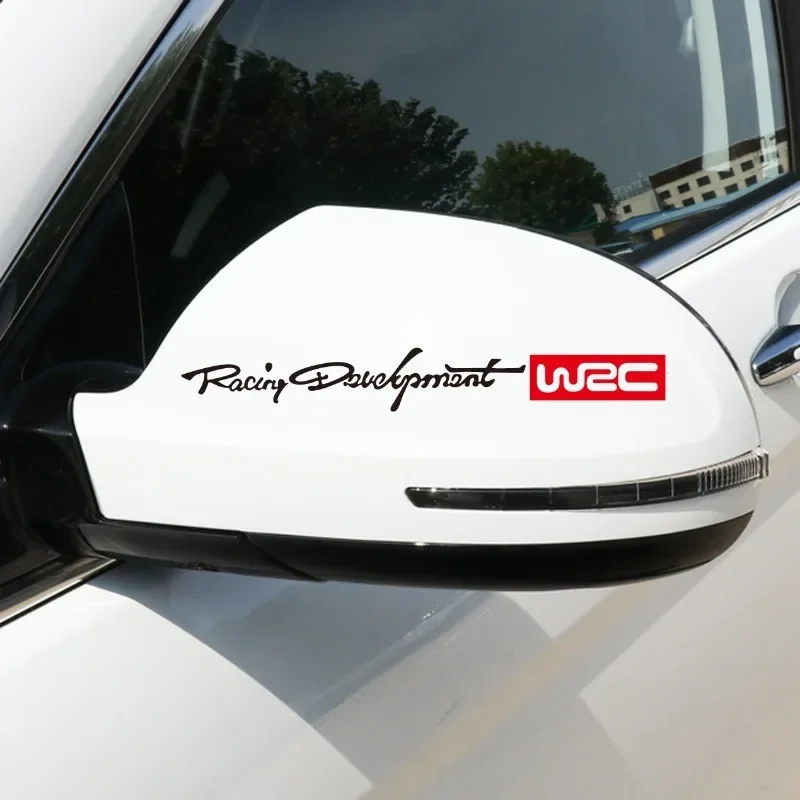 2Pcs Car Handle Stickers WRC Rally Racing Stripe Car Decals Vinyl JDM Stickers on Car Door Tuning Auto Exterior Accessory Decor