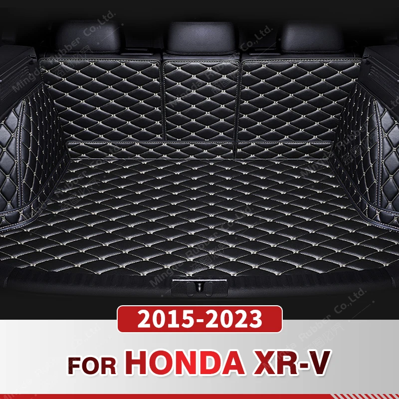 

Auto Full Coverage Trunk Mat For HONDA XR-V 2015-2023 22 21 20 19 18 17 16 Car Boot Cover Pad Interior Protector Accessories