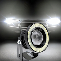 2X Car COB Auto DRL Led 12V HeadLamps Angel Eyes Fog 3.5inch Headlights DRL Daytime Running DayLight Turn Signal Trunk Led