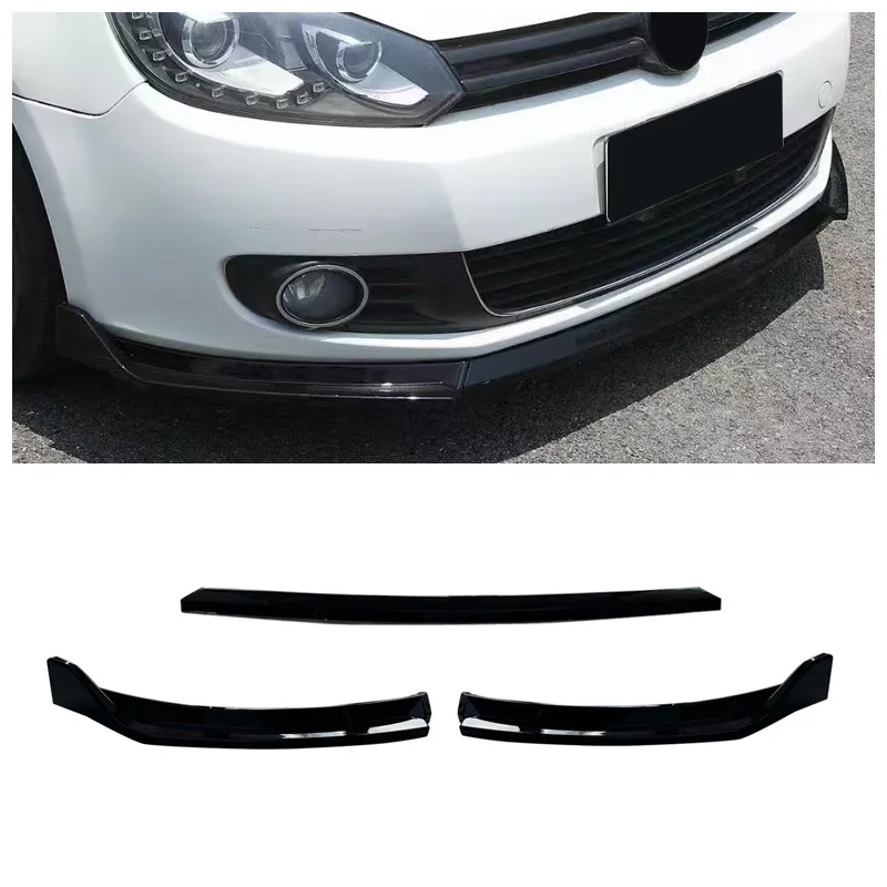 

Для VW Golf 6 MK6 Standard TSI TDI MPI 2008-2013 Maxton Style Автомобильный передний бампер Разделитель губ Диффузор Обвес Комплект ABS Спойлер Защита