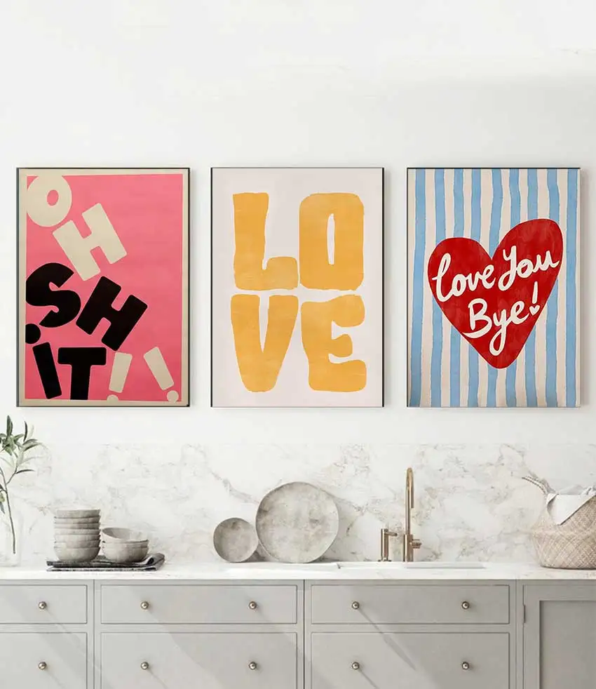 Poster Printing Fashion Home Apartment Diamond Painting Wall Decor Home Dining Room Decor Modern Simple Love Funny Introductio