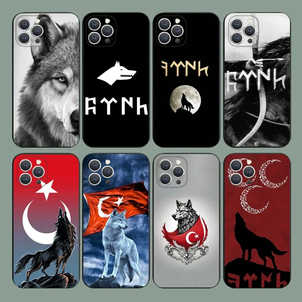 

Bozkurt Phone Case For iPhone 15,14,13,12,11,Plus,Pro Max,XS,X,XR,SE,Mini,8,7 Soft Silicone Black Cover